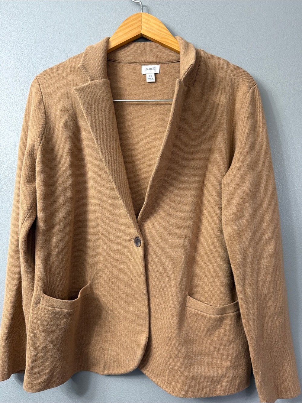 J. Crew Camel Tan Wool Blend Blazer